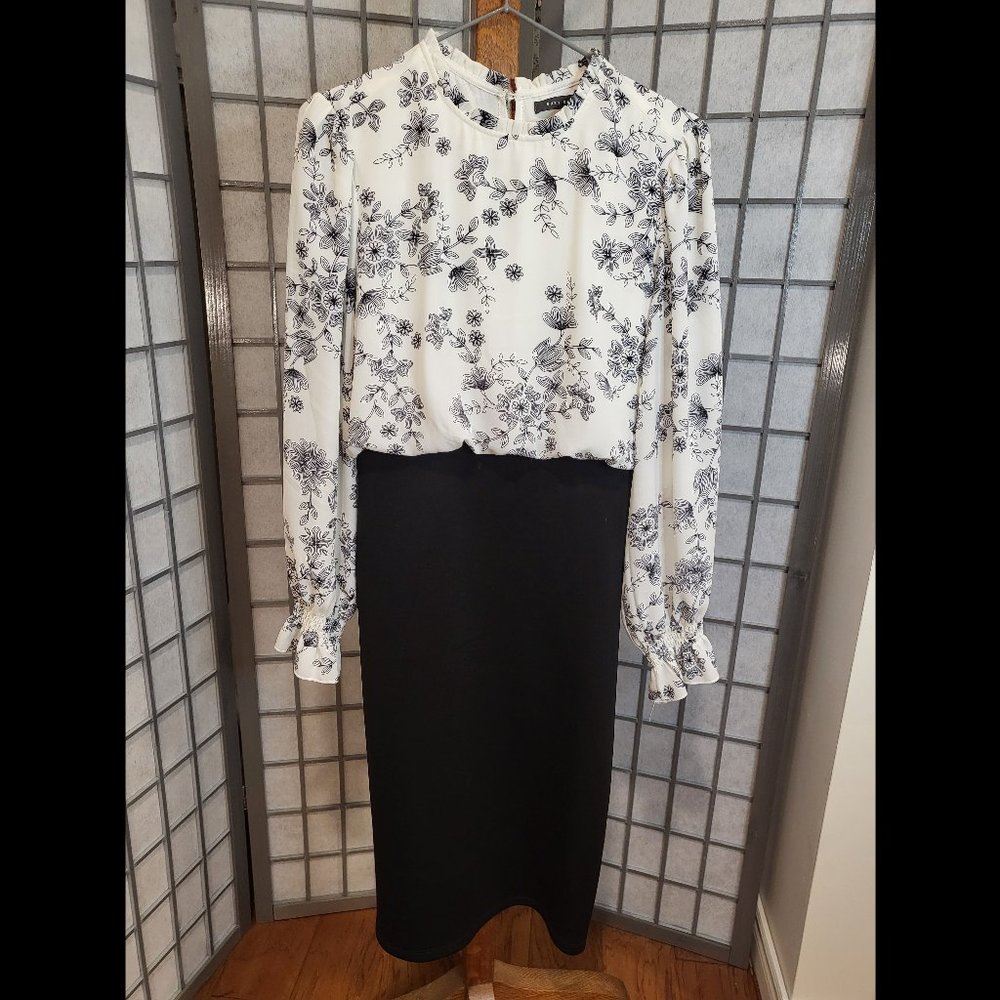 Suzy Shier long sleeve pencil dress